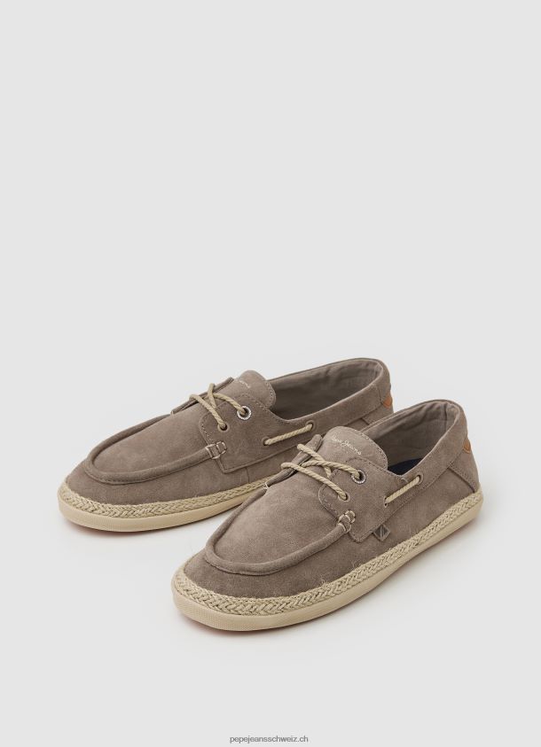 Bootsturnschuhe aus Wildleder Männer Pepe Jeans dunkler Stein 84XH6T1194