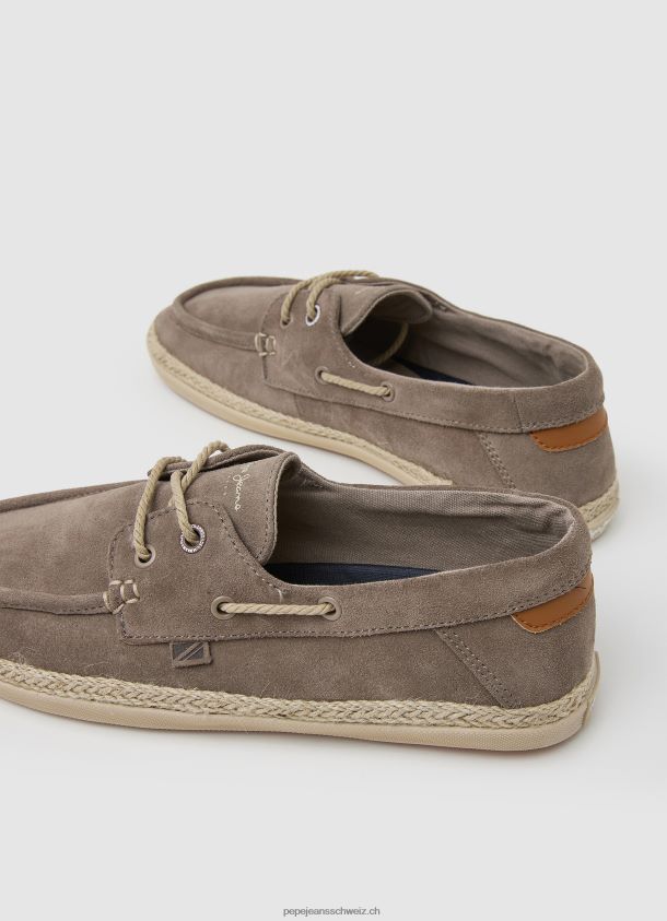 Bootsturnschuhe aus Wildleder Männer Pepe Jeans dunkler Stein 84XH6T1194