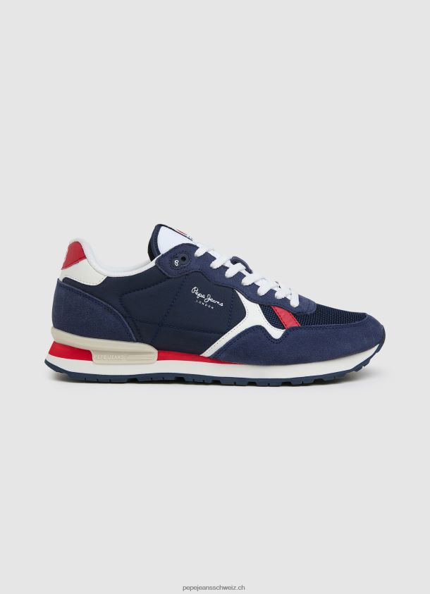 Brit kombinierte Turnschuhe Männer Pepe Jeans Marine 84XH6T1218
