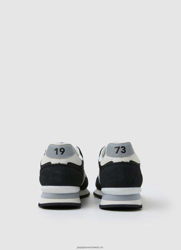 Brit kombinierte Turnschuhe Männer Pepe Jeans Schwarz 84XH6T1200