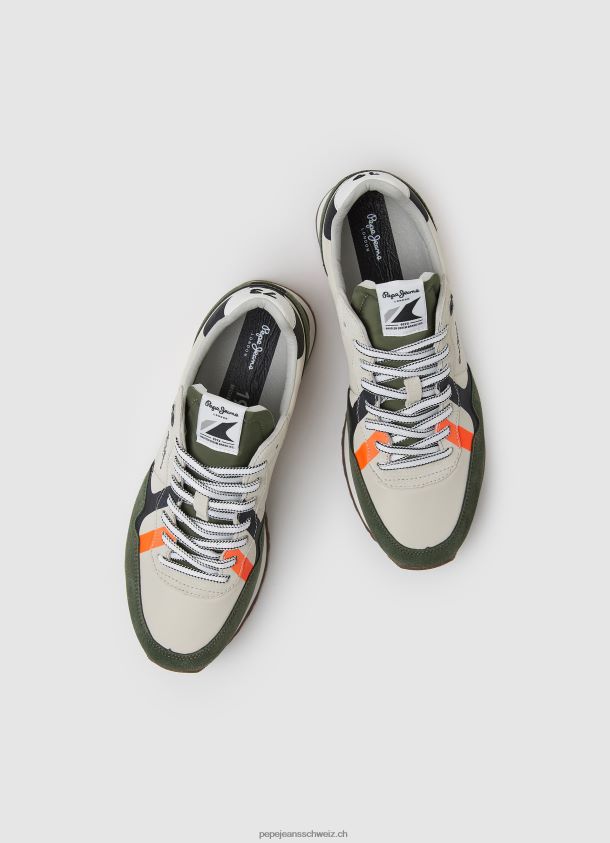 Brit kombinierte Turnschuhe Männer Pepe Jeans khakigrün 84XH6T1185