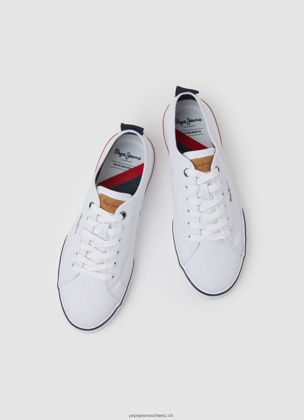 Kenton Smart Basic Turnschuhe Männer Pepe Jeans Weiss 84XH6T1244