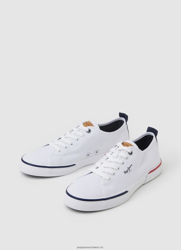 Kenton Smart Basic Turnschuhe Männer Pepe Jeans Weiss 84XH6T1244