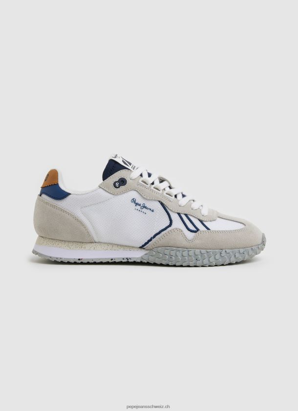 Kombinierte Retro-Sneaker Männer Pepe Jeans Weiss 84XH6T1231