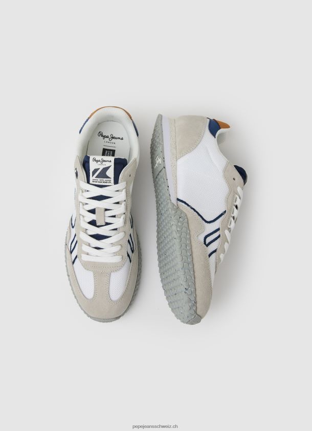 Kombinierte Retro-Sneaker Männer Pepe Jeans Weiss 84XH6T1231