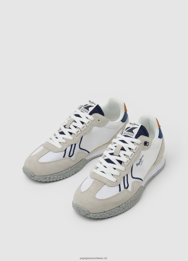 Kombinierte Retro-Sneaker Männer Pepe Jeans Weiss 84XH6T1231