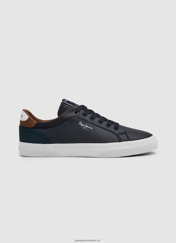 Kombinierte Turnschuhe von Kenton Court Männer Pepe Jeans Marine 84XH6T1243