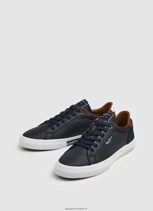 Kombinierte Turnschuhe von Kenton Court Männer Pepe Jeans Marine 84XH6T1243