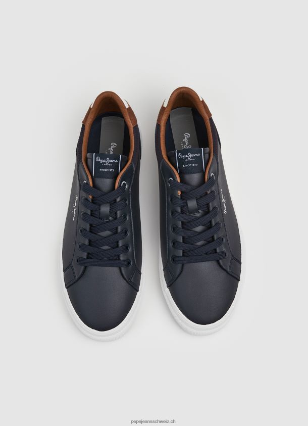 Kombinierte Turnschuhe von Kenton Court Männer Pepe Jeans Marine 84XH6T1243