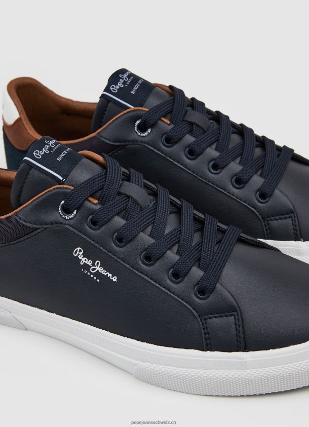 Kombinierte Turnschuhe von Kenton Court Männer Pepe Jeans Marine 84XH6T1243