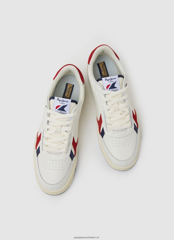 Kore Vintage kombinierte Turnschuhe Männer Pepe Jeans Rot 84XH6T1172