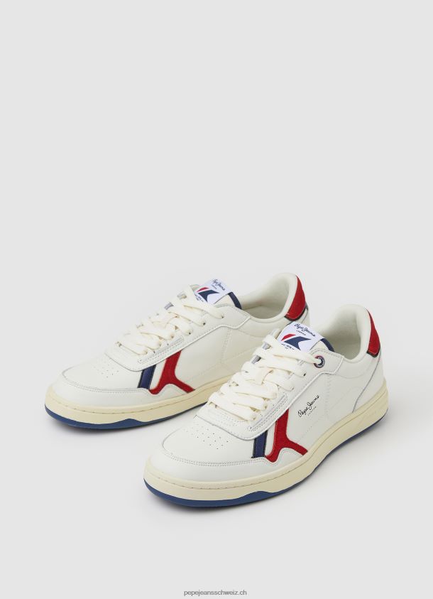 Kore Vintage kombinierte Turnschuhe Männer Pepe Jeans Rot 84XH6T1172