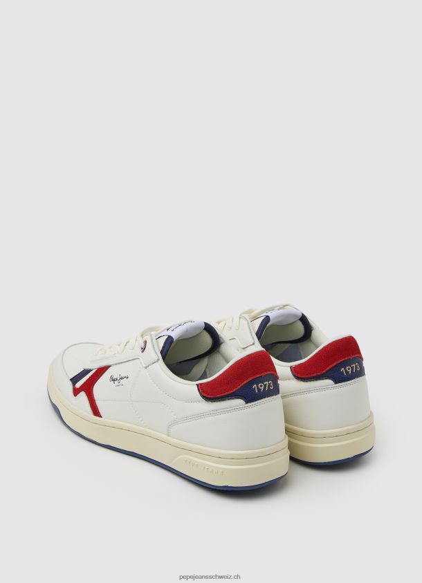 Kore Vintage kombinierte Turnschuhe Männer Pepe Jeans Rot 84XH6T1172
