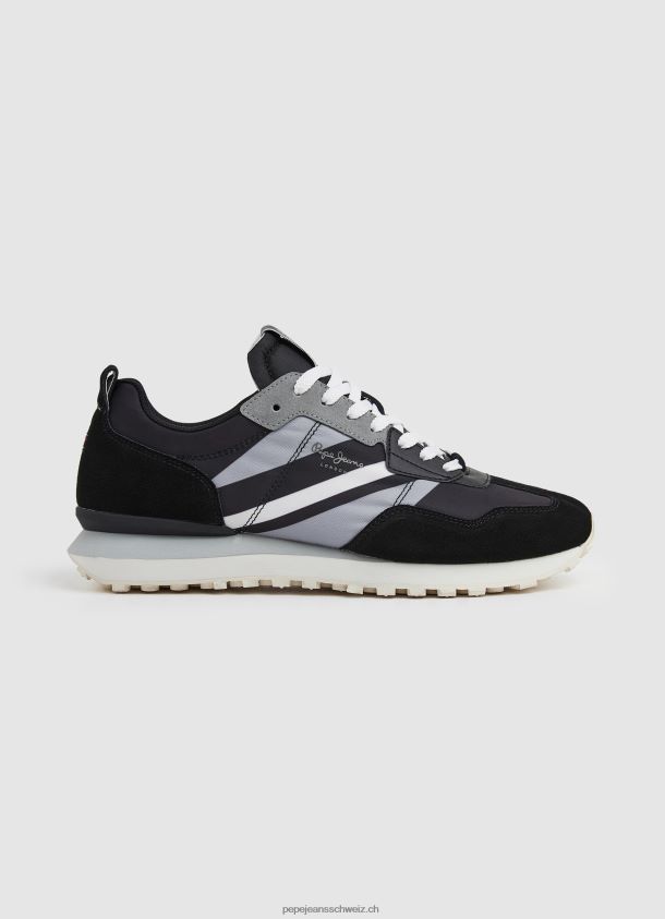 Pflegemann kombinierte Turnschuhe Männer Pepe Jeans Schwarz 84XH6T1199