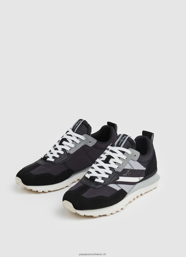 Pflegemann kombinierte Turnschuhe Männer Pepe Jeans Schwarz 84XH6T1199