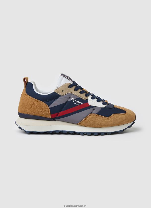 Pflegemann kombinierte Turnschuhe Männer Pepe Jeans Tabak 84XH6T1174