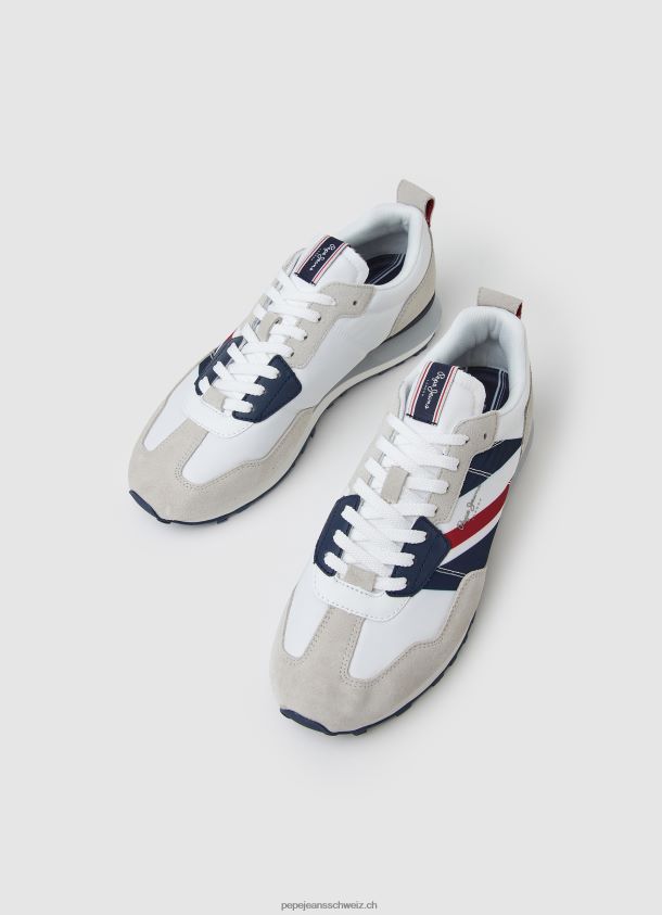 Pflegemann kombinierte Turnschuhe Männer Pepe Jeans Weiss 84XH6T1173