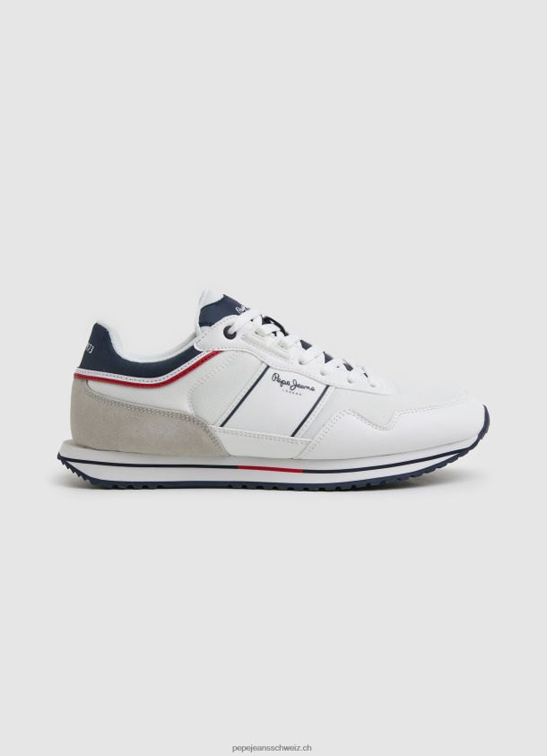 Tour Club kombinierte Turnschuhe Männer Pepe Jeans Weiss 84XH6T1178