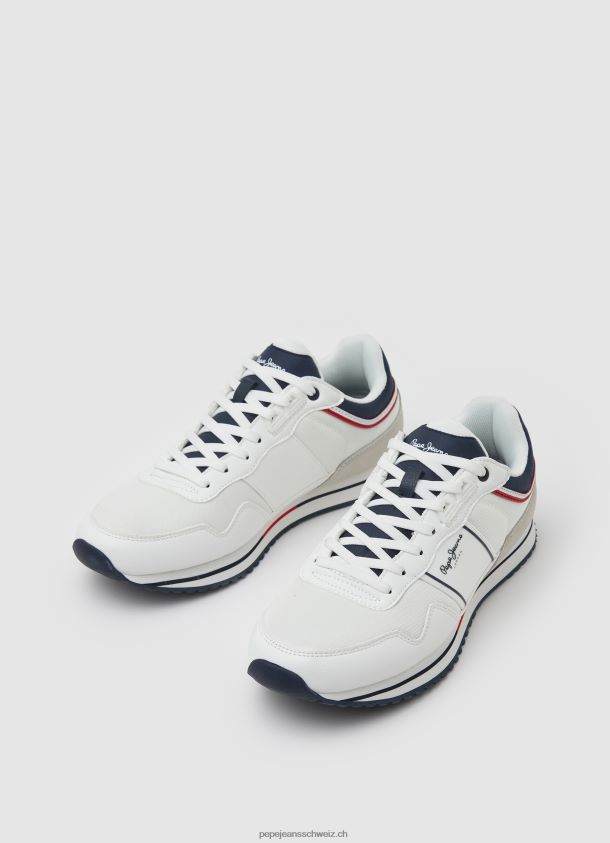 Tour Club kombinierte Turnschuhe Männer Pepe Jeans Weiss 84XH6T1178