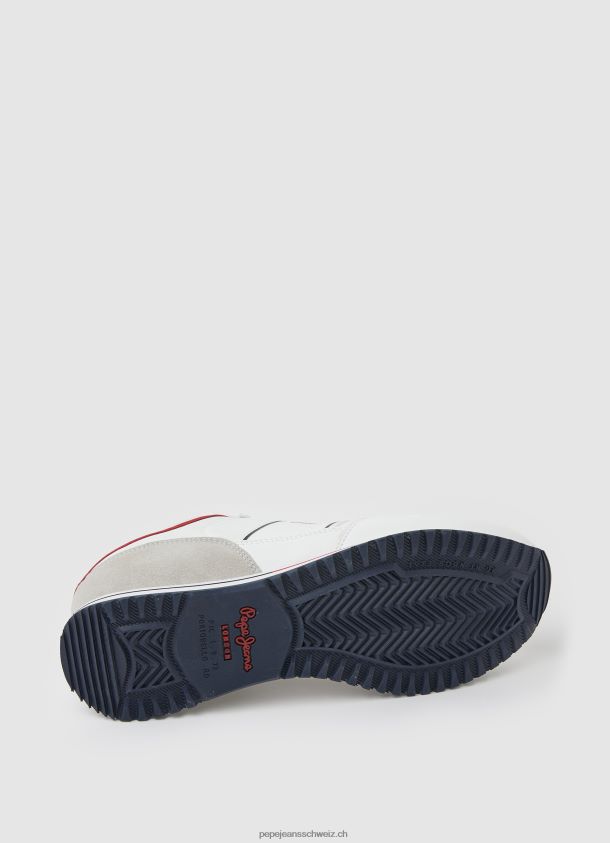 Tour Club kombinierte Turnschuhe Männer Pepe Jeans Weiss 84XH6T1178