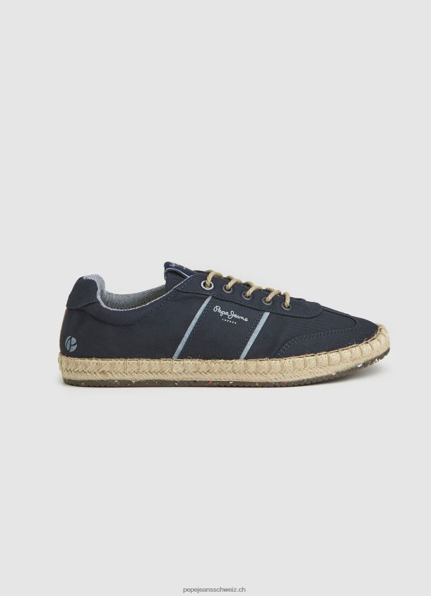 Touristenturnschuhe mit Jute-Zwischensohle Männer Pepe Jeans Marine 84XH6T1252