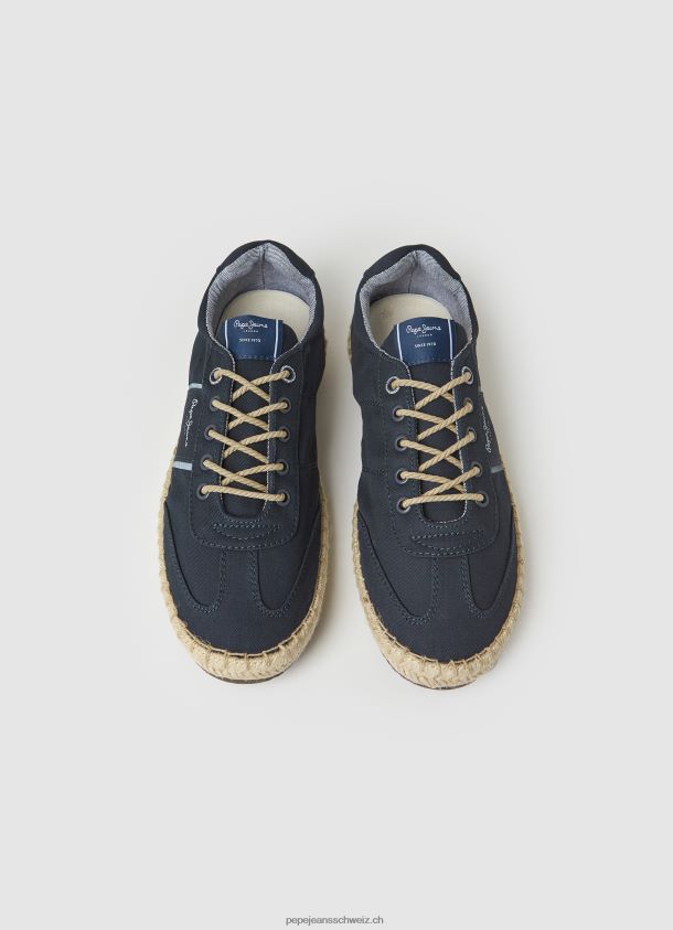 Touristenturnschuhe mit Jute-Zwischensohle Männer Pepe Jeans Marine 84XH6T1252