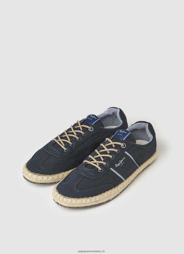 Touristenturnschuhe mit Jute-Zwischensohle Männer Pepe Jeans Marine 84XH6T1252