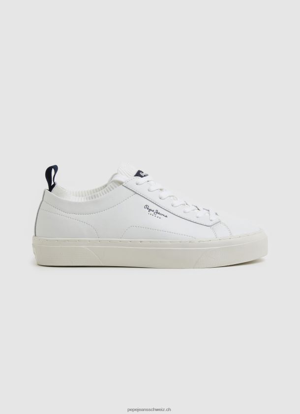 Yogi Sneakers aus Leder Männer Pepe Jeans Weiss 84XH6T1190