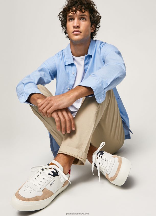 Yogi-Street-Sneakers aus Leder Männer Pepe Jeans bräunen 84XH6T1170
