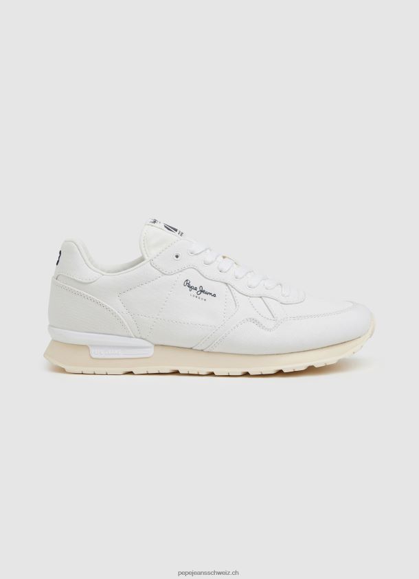 brit man öko retro turnschuhe Männer Pepe Jeans nicht-gerade weiss 84XH6T1191