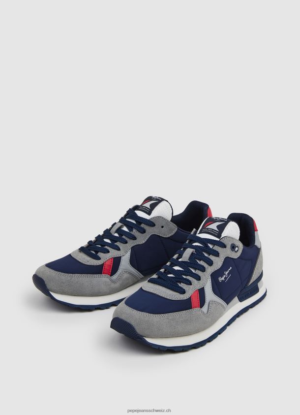 brit man studio retro turnschuhe Männer Pepe Jeans grau 84XH6T1181