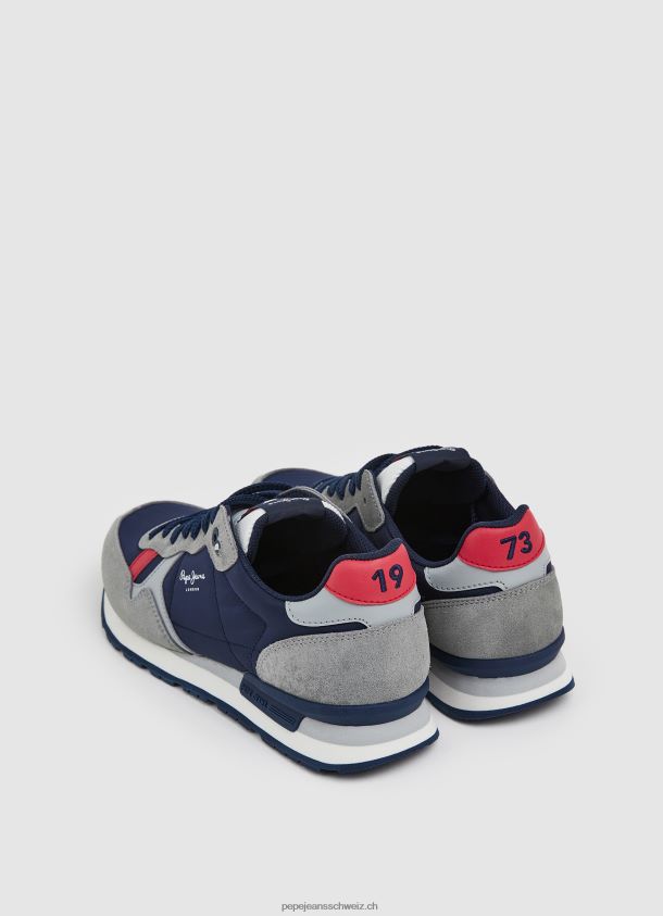 brit man studio retro turnschuhe Männer Pepe Jeans grau 84XH6T1181