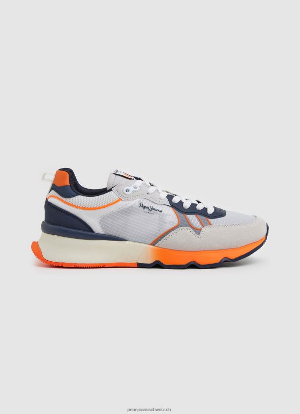 brit pro neon kombinierte turnschuhe Männer Pepe Jeans Weiss 84XH6T1221