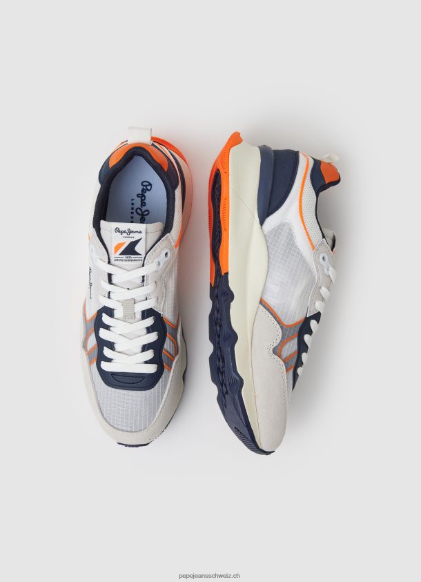 brit pro neon kombinierte turnschuhe Männer Pepe Jeans Weiss 84XH6T1221
