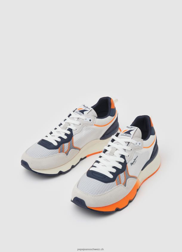 brit pro neon kombinierte turnschuhe Männer Pepe Jeans Weiss 84XH6T1221