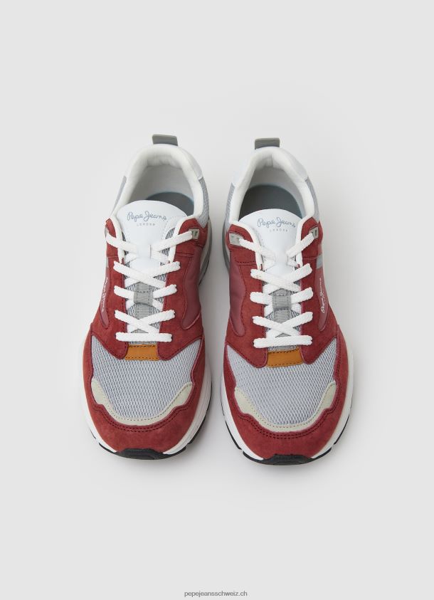 dave urban kombinierte turnschuhe Männer Pepe Jeans rote Dahlie 84XH6T1226