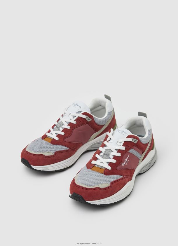 dave urban kombinierte turnschuhe Männer Pepe Jeans rote Dahlie 84XH6T1226