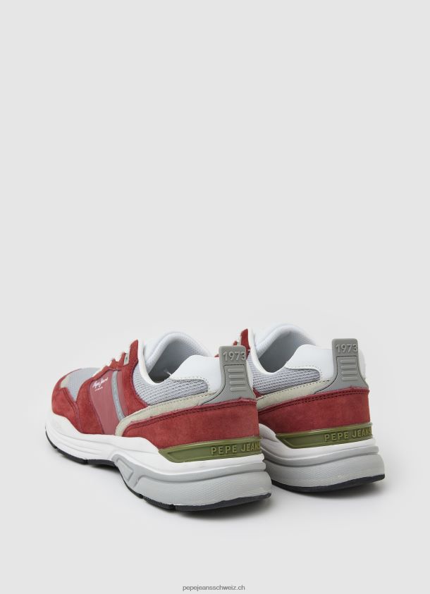 dave urban kombinierte turnschuhe Männer Pepe Jeans rote Dahlie 84XH6T1226