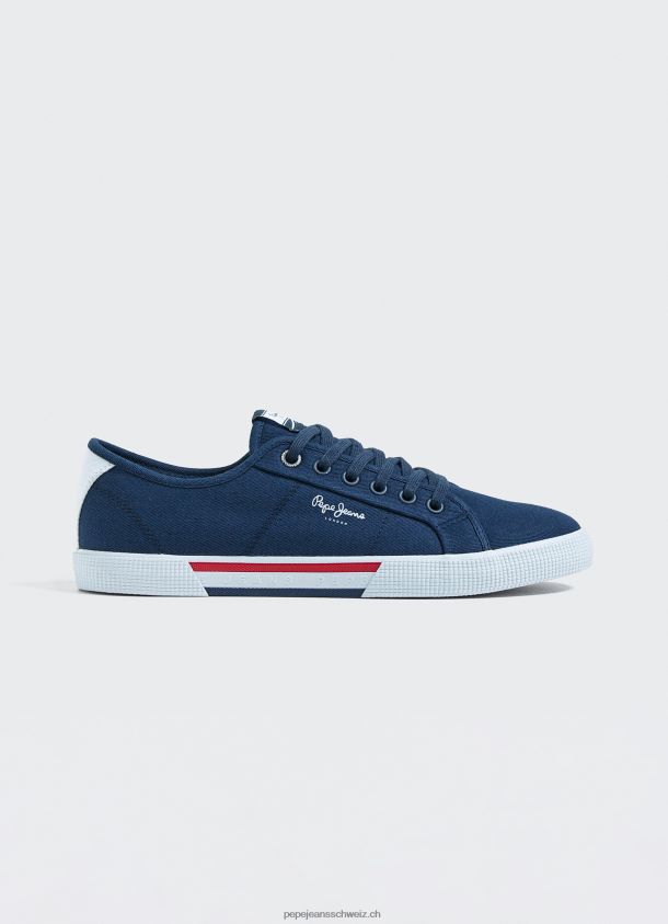 einfache Brady-Turnschuhe Männer Pepe Jeans Marine 84XH6T1239