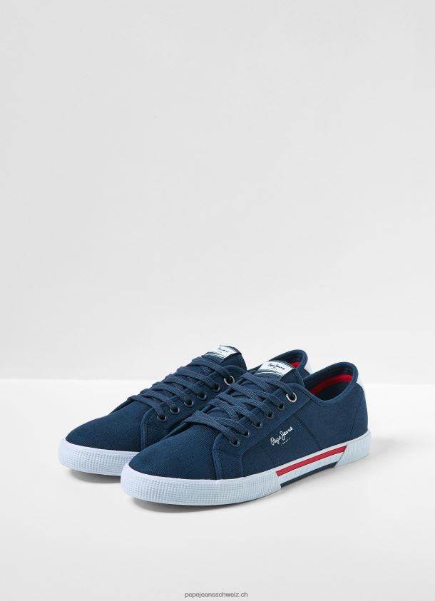einfache Brady-Turnschuhe Männer Pepe Jeans Marine 84XH6T1239
