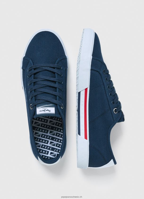einfache Brady-Turnschuhe Männer Pepe Jeans Marine 84XH6T1239