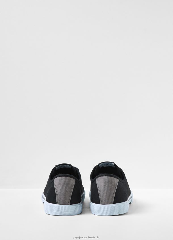 einfache Brady-Turnschuhe Männer Pepe Jeans Schwarz 84XH6T1241