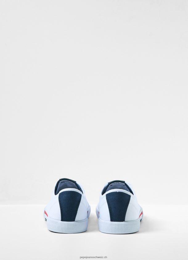 einfache Brady-Turnschuhe Männer Pepe Jeans Weiss 84XH6T1242