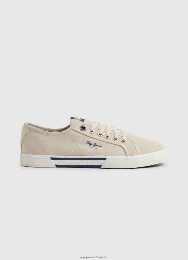 einfache Brady-Turnschuhe Männer Pepe Jeans natur 84XH6T1214