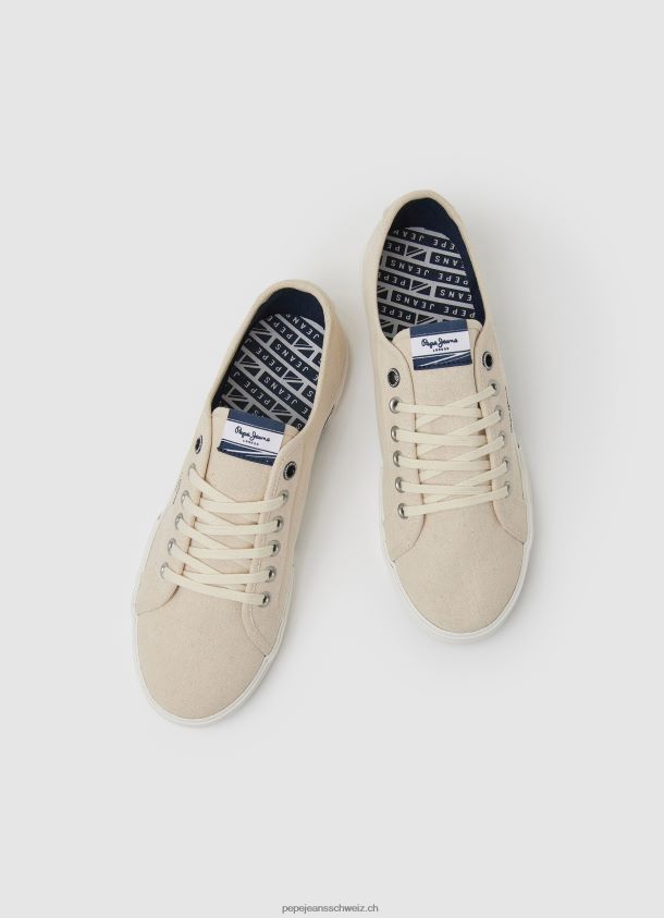einfache Brady-Turnschuhe Männer Pepe Jeans natur 84XH6T1214