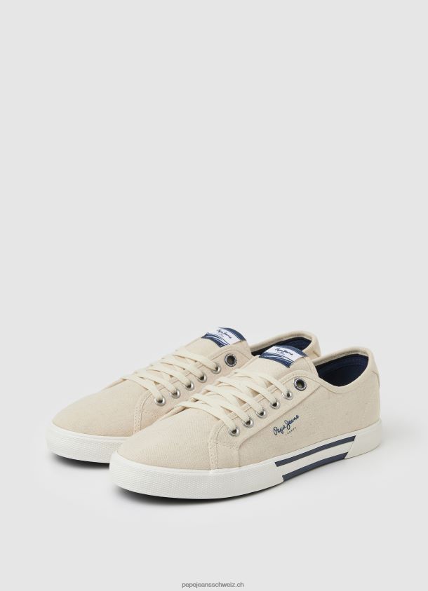 einfache Brady-Turnschuhe Männer Pepe Jeans natur 84XH6T1214