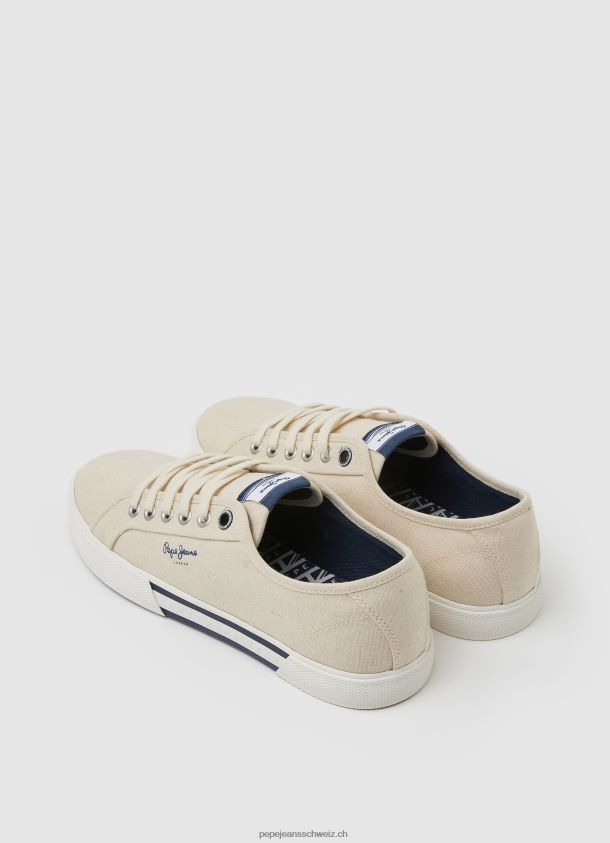 einfache Brady-Turnschuhe Männer Pepe Jeans natur 84XH6T1214