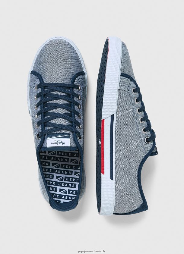 einfache Chambray-Sneakers Männer Pepe Jeans Chambray 84XH6T1240