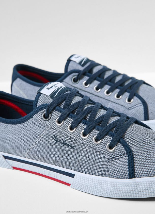 einfache Chambray-Sneakers Männer Pepe Jeans Chambray 84XH6T1240