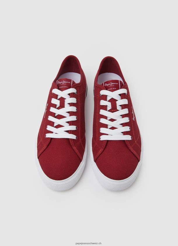 kenton road grundlegende turnschuhe Männer Pepe Jeans Dunkelrot 84XH6T1211